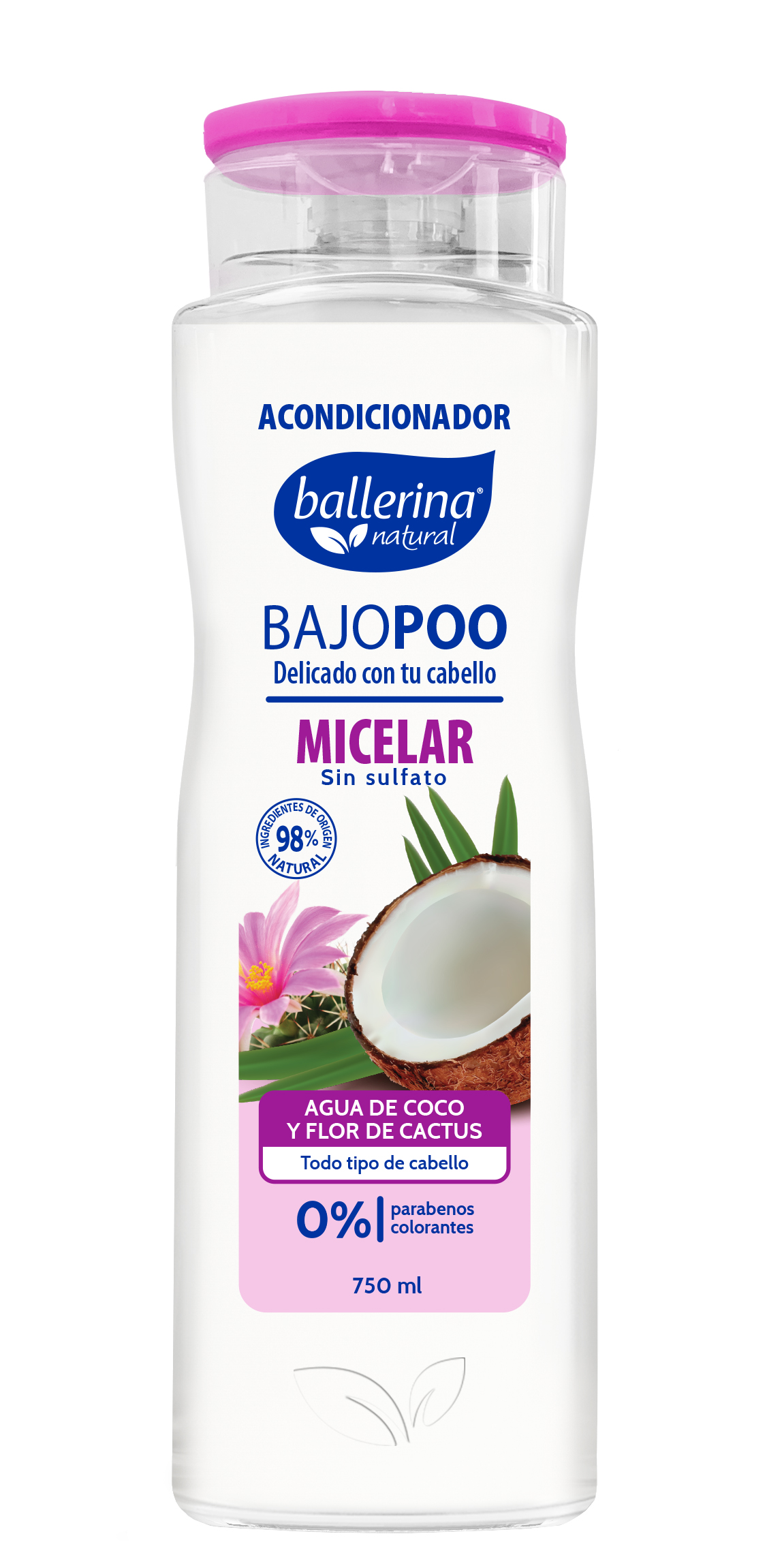 Acondicionador Ballerina Botella Micelar ( 2 x 750 ML )