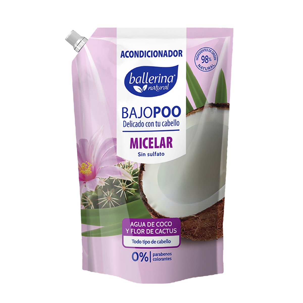 Acondicionador Ballerina Micelar Doypack ( 2 x 750 ML )
