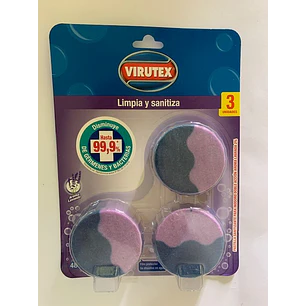 Pastillas Desinfectantes para Inodoro Aroma Lavanda Virutex ( 3 x 3 UD )