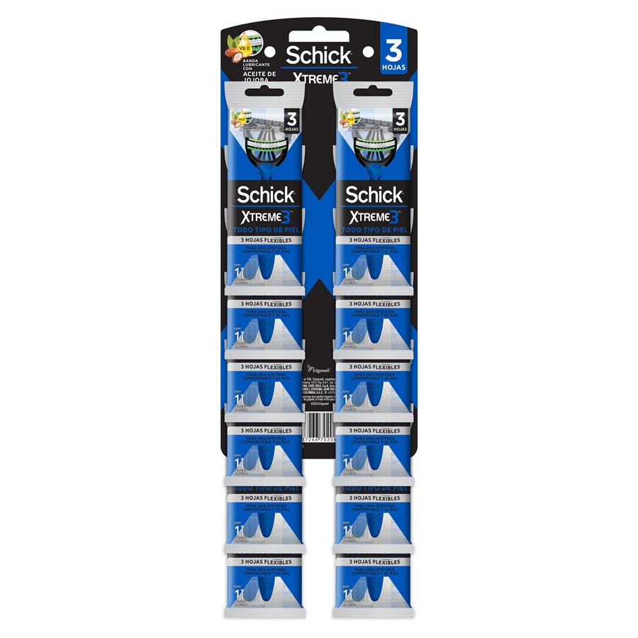 Máquinas Afeitar Xtreme 3 Piel Normal ( 12 UD )