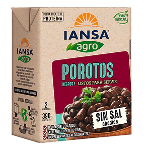 Porotos Negros Iansa Agro ( 3 x 390 G )