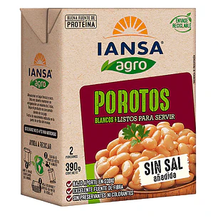 Porotos Blancos Iansa Agro ( 3 x 390 G )
