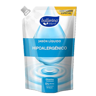 Jabón Ballerina Doypack Hipoalergénico ( 2 x 650 ML )