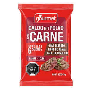 Caldo en Polvo Gourmet Carne ( 48 G )