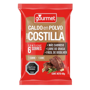 Caldo en Polvo Gourmet Costilla ( 48 G )