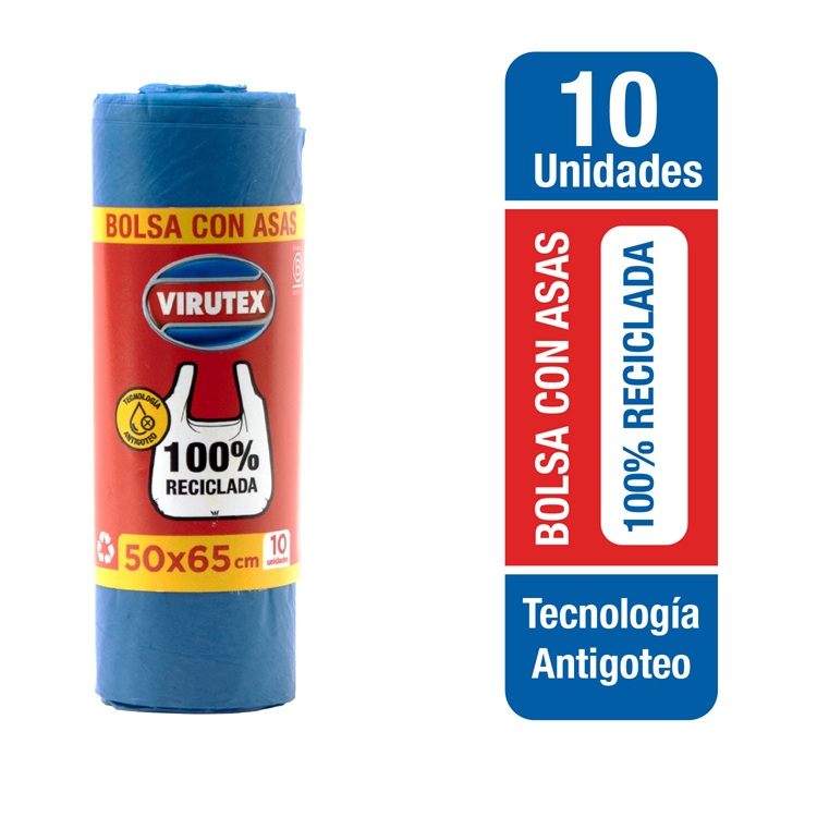 Bolsas de Basura con Asas Virutex 50 x 65 CM ( 1 Rollo )