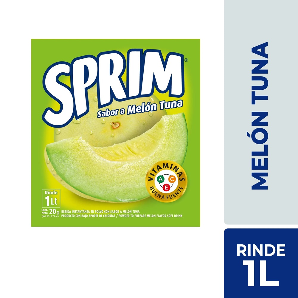 Jugo en Polvo Sprim Melón Tuna ( 10 UD )