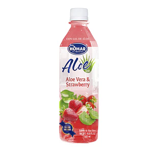 Jugo Aloe Vera Homar Frutilla ( 5 x 500 ML )