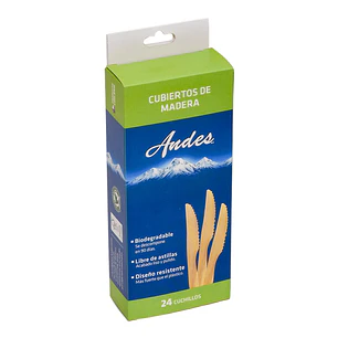 Cuchillos de Madera Andes ( 24 UD )