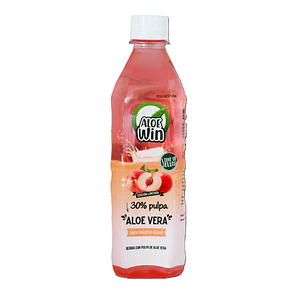 Jugo Aloe Vera Aloe Win Durazno ( 6 x 500 ML )