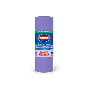 Bolsas de Basura Aroma Lavanda Virutex 50 x 70 CM ( 1 Rollo )