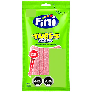 Gomitas Fini Tubos Super Ácidos Frutilla ( 4 x 80 G )