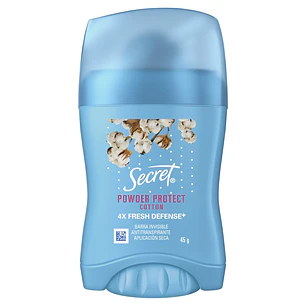 Desodorante Antitranspirante en Barra Secret Algodón  ( 3 x 45 G )