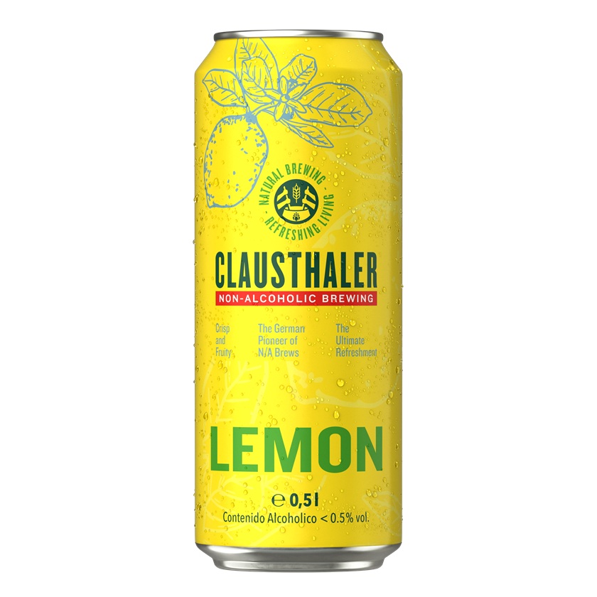 Cerveza Clausthaler Limón Sin Alcohol ( 4 x 500 ML )