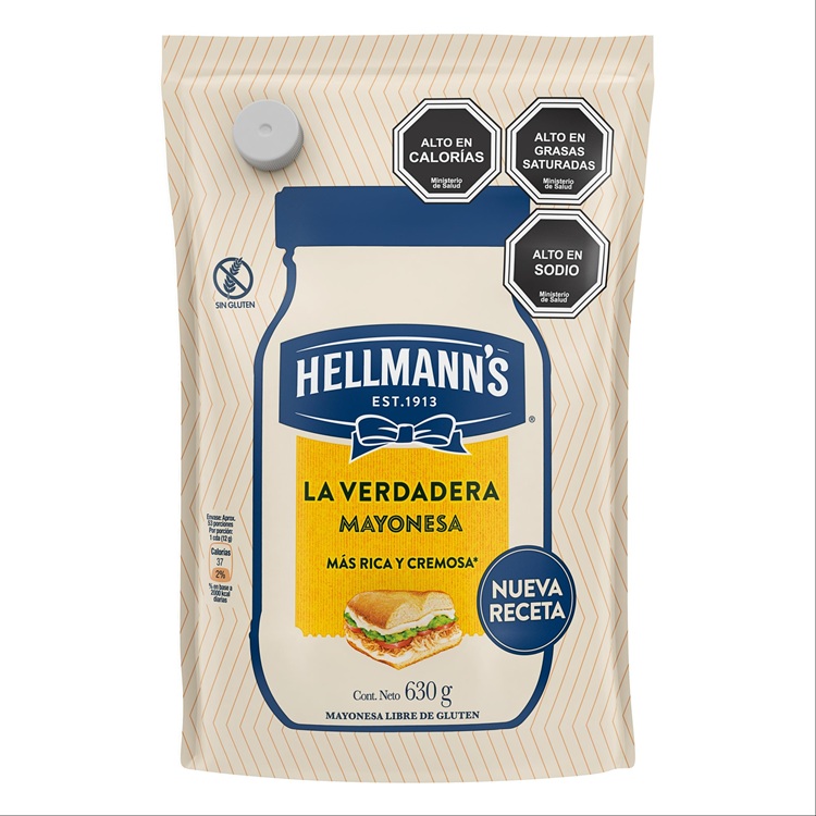 Mayonesa Hellmanns Doypack ( 3 x 630 G )