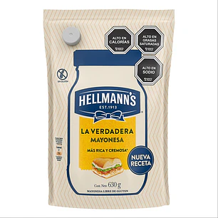 Mayonesa Hellmanns Doypack ( 3 x 630 G )