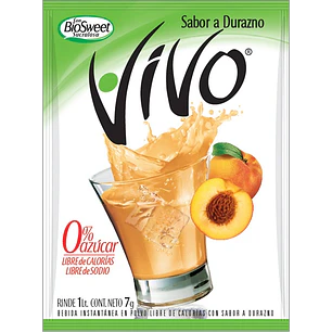 Jugo en Polvo Vivo Durazno ( 12 UD )