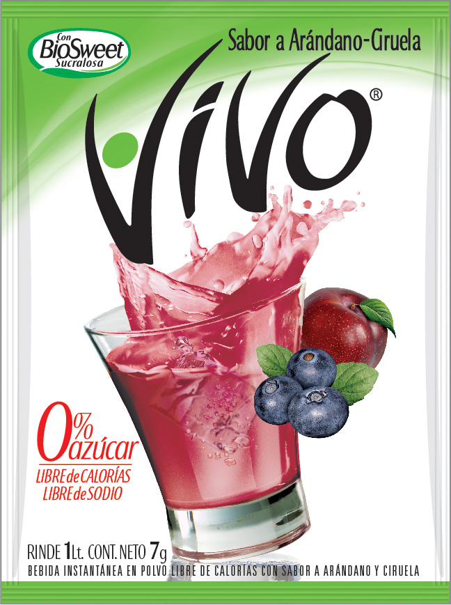 Jugo en Polvo Vivo Arándano y Ciruela ( 12 UD )