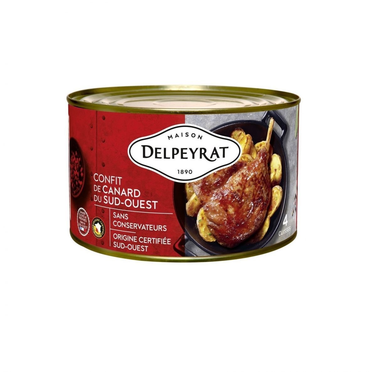 Confit de Pato Francés Delpeyrat 4 Muslos ( 1 UD )