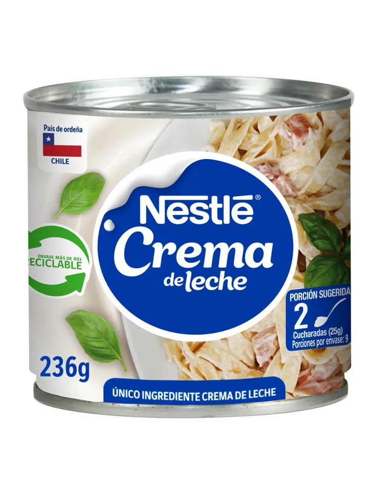 Crema de Leche Nestle Tarro ( 3 x 236 G )
