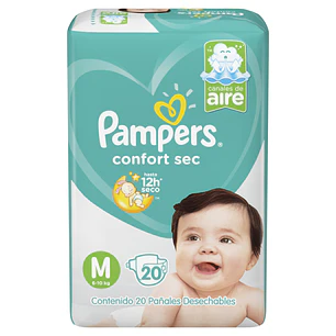 Pañal Pampers Confort Sec M ( 40 pañales )