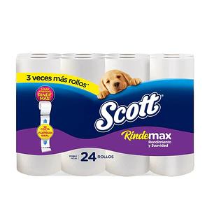Papel Higiénico Scott Rindemax ( 3 x 24 Rollos )