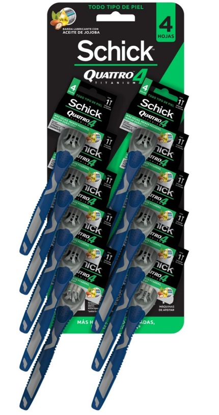 Máquinas Afeitar Schick Quattro Piel Normal ( 10 UD )