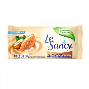 Jabón en Barra Le Sancy Aceite de Almendras ( 4 x 150 G )