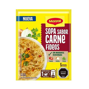 Sopa Carne con Fideos Maggi ( 20 UD )