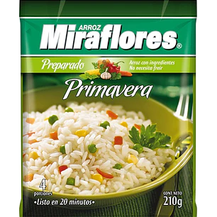 Arroz Primavera Miraflores ( 3 x 210 G )