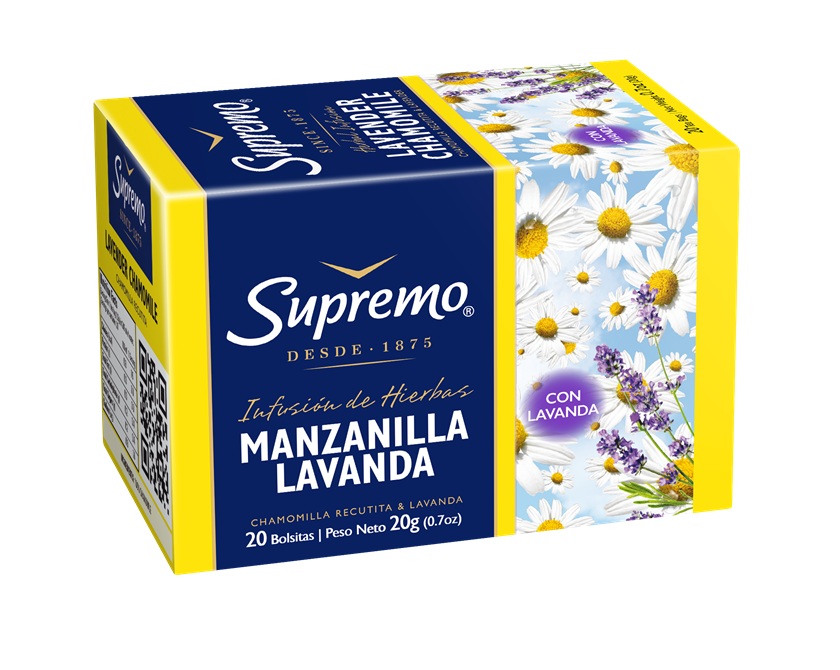 Infusión Manzanilla Lavanda Supremo ( 4 x 20 Bolsitas )