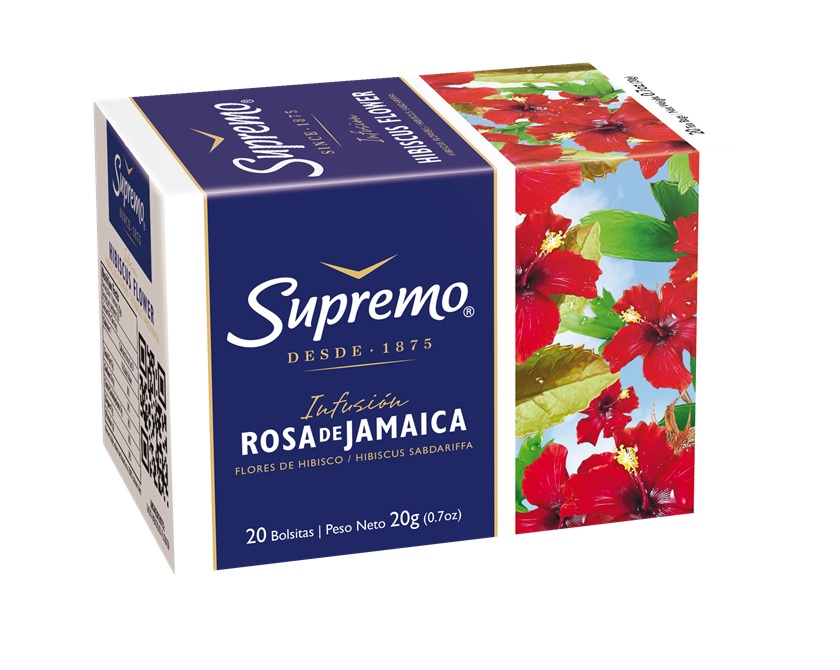 Infusión Rosa de Jamaica Supremo ( 4 x 20 Bolsitas )