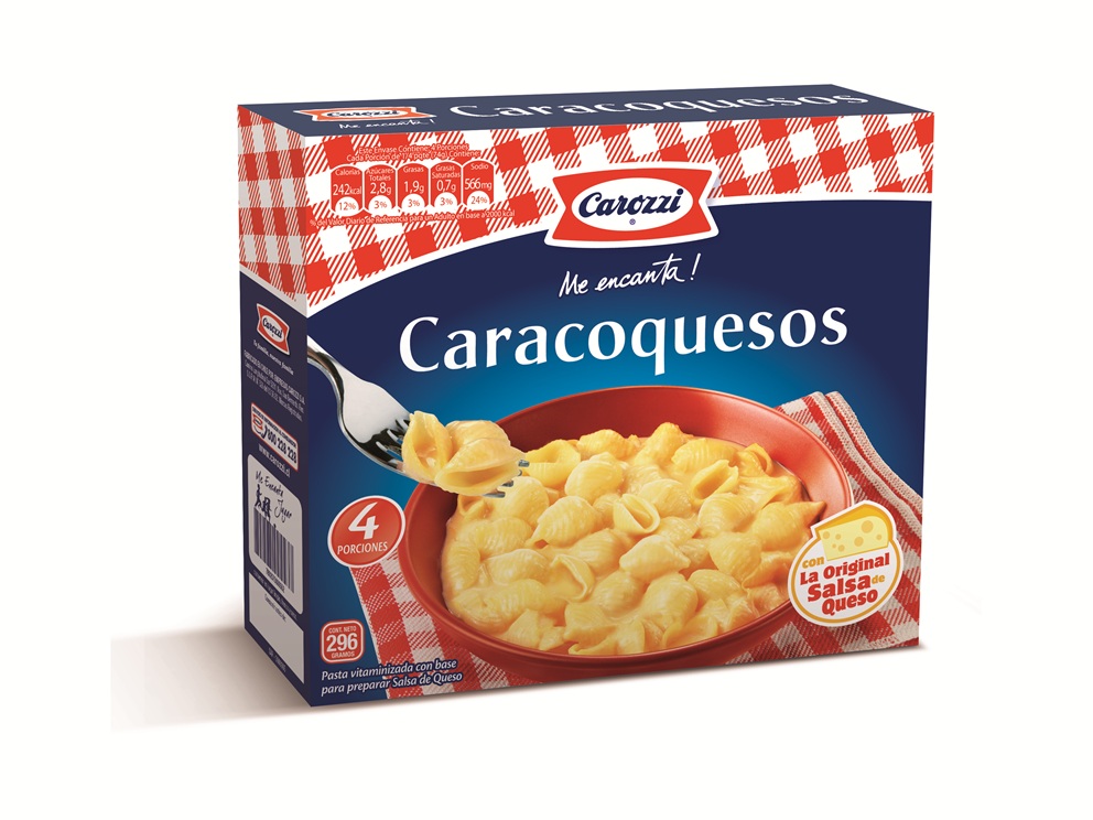 Fideos Caracoquesos Carozzi ( 4 x 296 G )