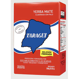 Yerba Mate Prensada con Palo Taragui ( 2 x 250 G )