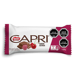 Chocolate Capri Relleno Guinda ( 5 x 90 G )