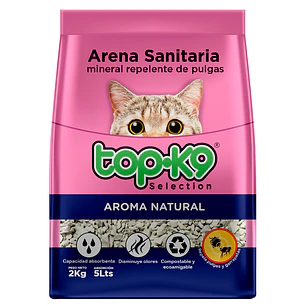 Arena Sanitaria para Gatos Topk9 Mineral ( 2 KG )
