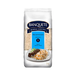 Arroz Grado 1 Pregraneado Banquete ( 5 x 1 KG )