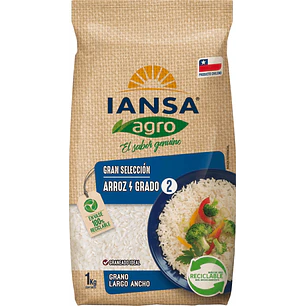 Arroz Gran Selección Grado 2 Iansa Agro ( 5 x 1 KG )