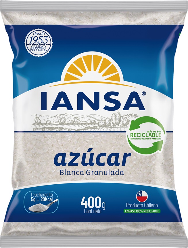 Azúcar Granulada Iansa ( 5 x 400 G )