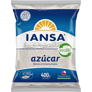Azúcar Granulada Iansa ( 5 x 400 G )