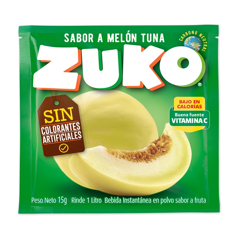 Jugo en Polvo Zuko Melón Tuna ( 10 UD )