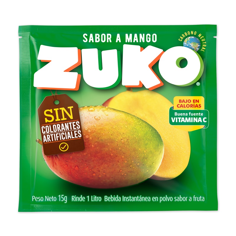 Jugo en Polvo Zuko Mango ( 10 UD )