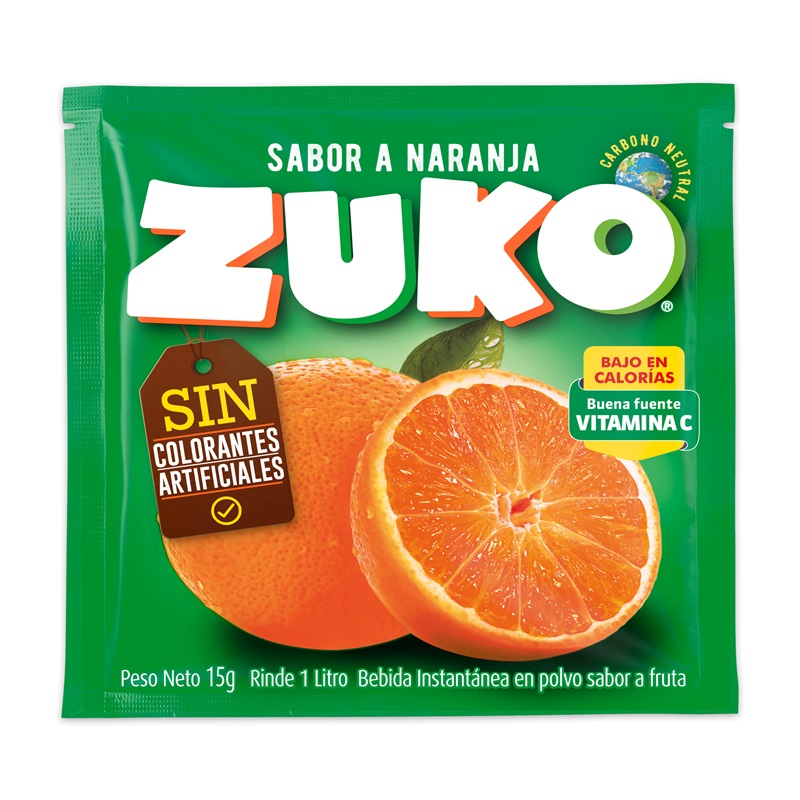 Jugo en Polvo Zuko Naranja ( 10 UD )