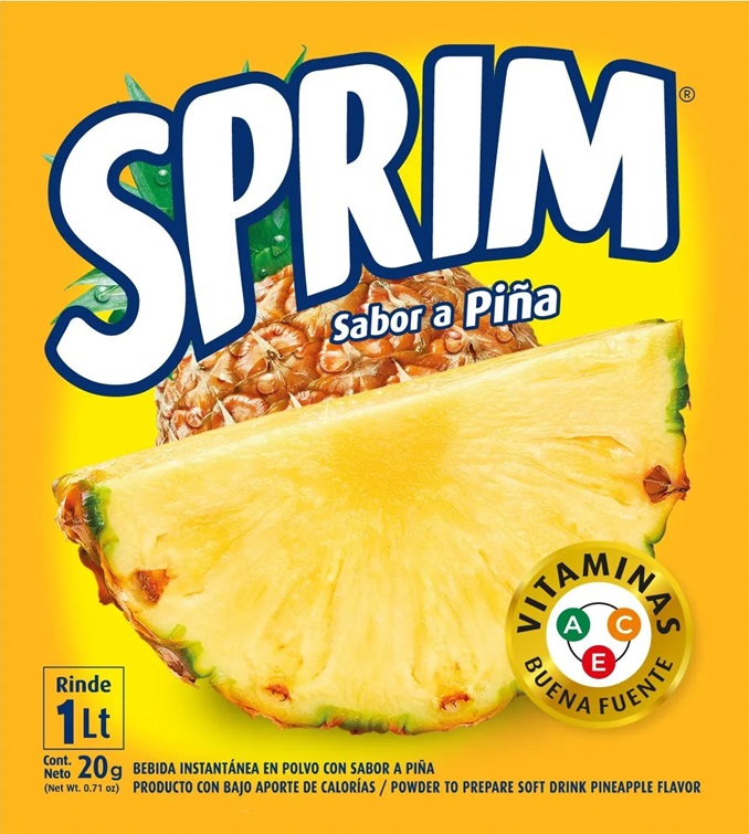Jugo en Polvo Sprim Piña ( 10 UD )