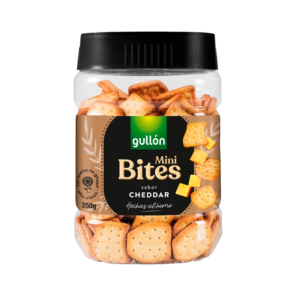Galletas Gullón Mini Bites Cheddar ( 2 x 250 G )