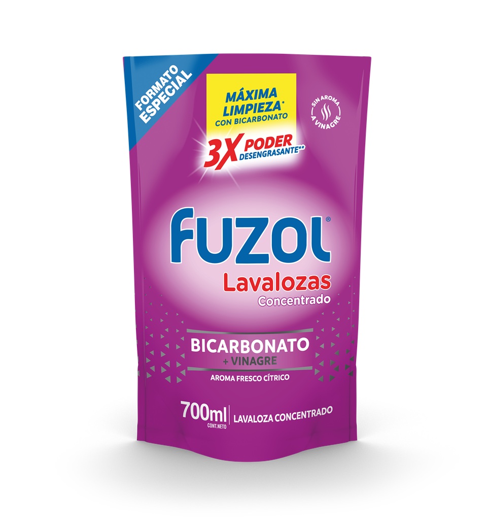 Lavalozas Vinagre y Bicarbonato Doypack Fuzol ( 3 x 700 ML )