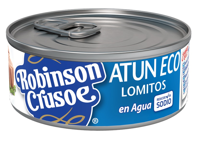 Atún Lomitos Reducido en Sodio Robinson Crusoe Agua ( 3 x 140 G )
