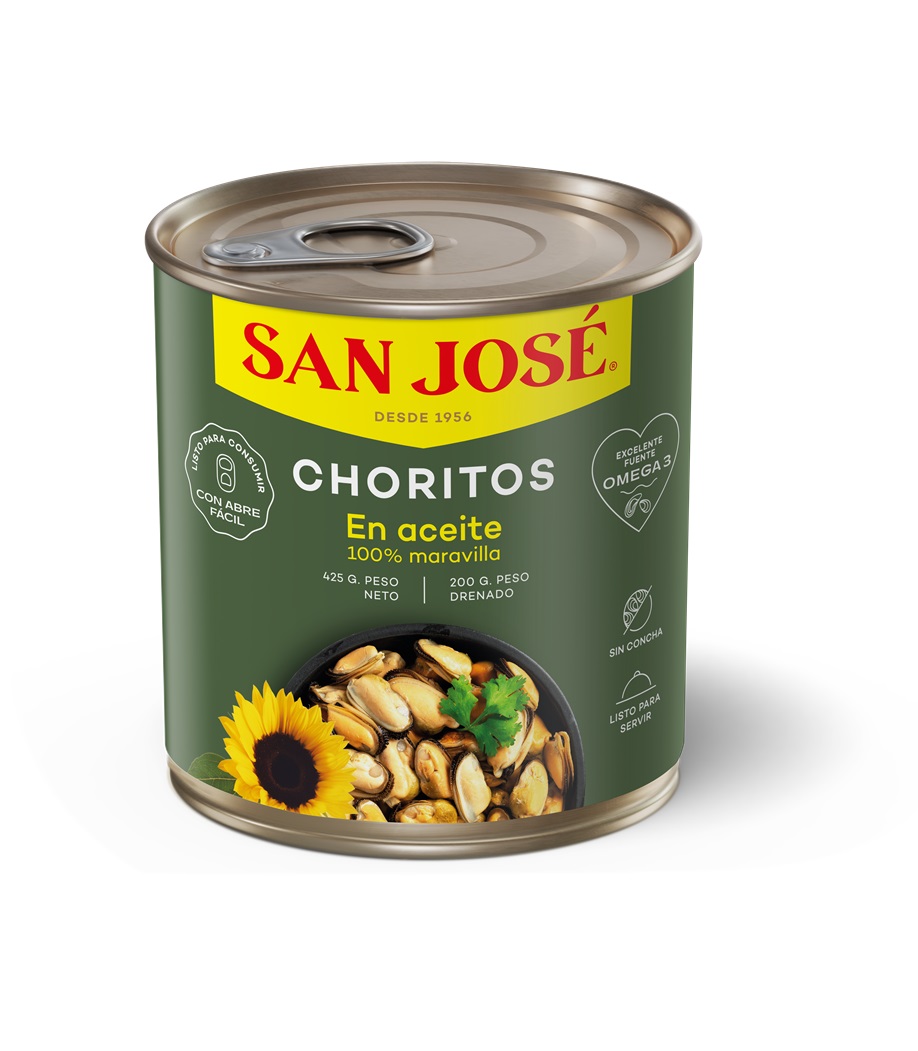 Choritos San José Aceite ( 3 x 425G )