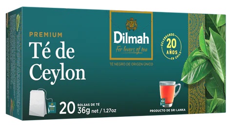 Té Dilmah Ceylon ( 4 x 20 bolsitas )