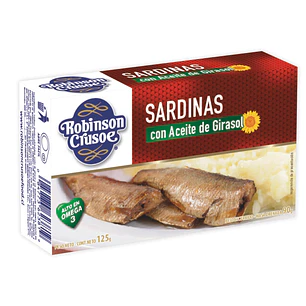 Sardinas Robinson Crusoe Aceite ( 5 x 125 G )